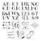 Alphabet Decorative Fonts by Craft Smart®, 12" x 12"